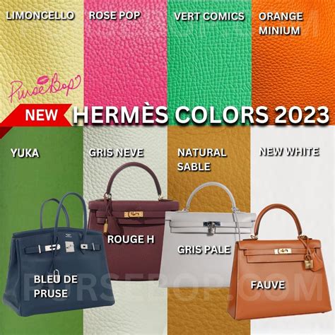 hermes bag styles|hermes handbags color chart.